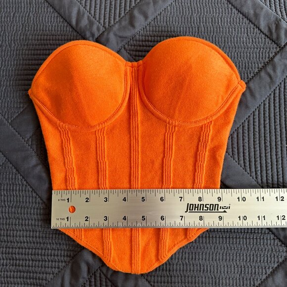 WIndsor strapless orange corset top XS - Picture 6 of 10